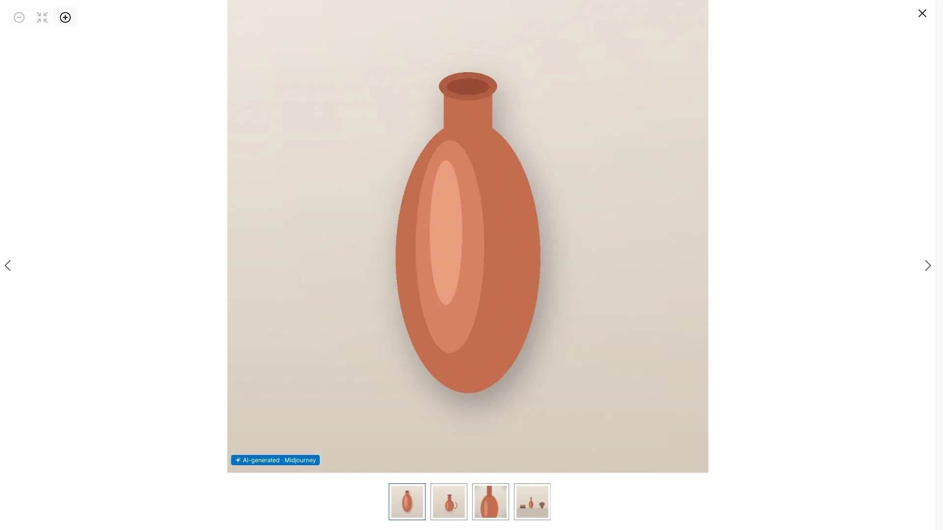 Vergrößerte Bildansicht (Zoom) in der Storefront – das Transparenz-Badge bleibt auch in der Lightbox sichtbar.
